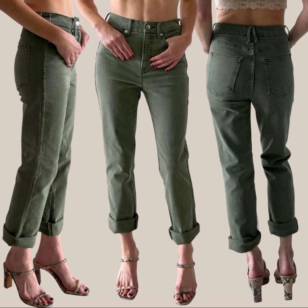 Good American Good Curve Jeans Dark Green Size 4